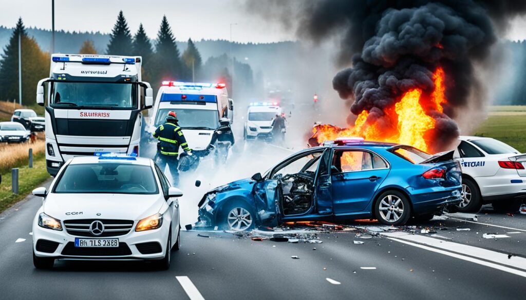 wypadek samochodowy w niemczech