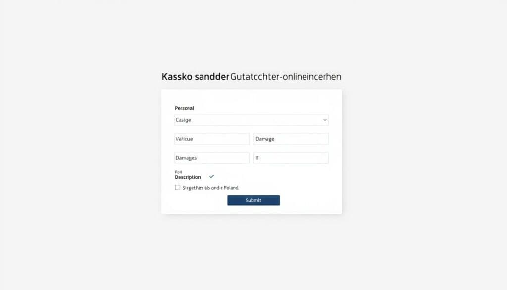 Kasko Schaden Gutachten online einreichen