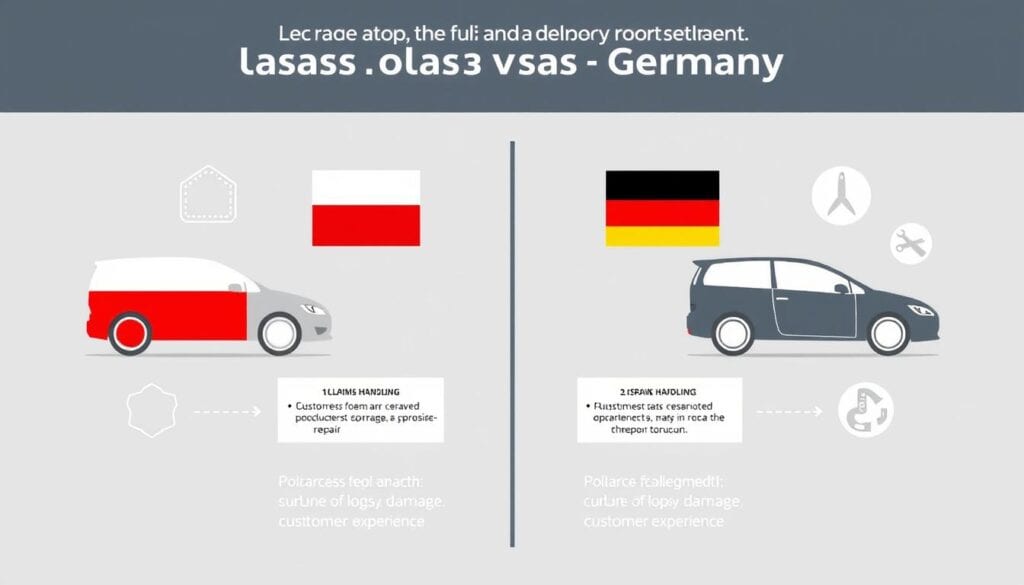 Kasko-Schadenregulierung Vergleich Polen Deutschland
