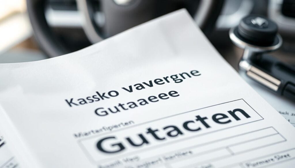 Kasko Versicherung Gutachten