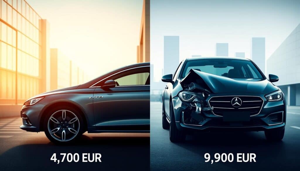 Ubezpieczyciel 4 700 EUR, a rzeczoznawca MOTOEXPERT 9 900 EUR