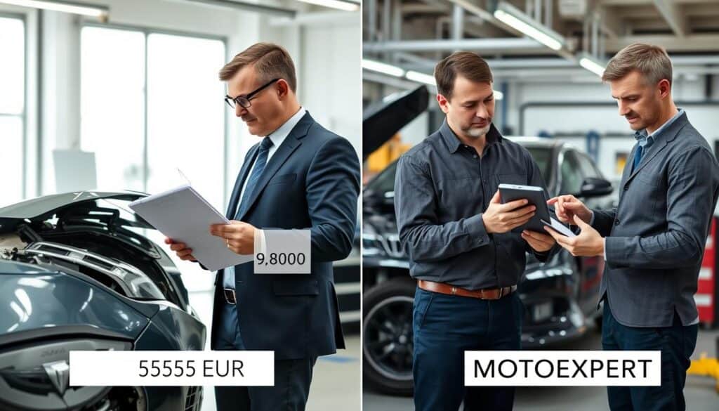 Ubezpieczyciel 5 555 EUR, a rzeczoznawca MOTOEXPERT 9 800 EUR