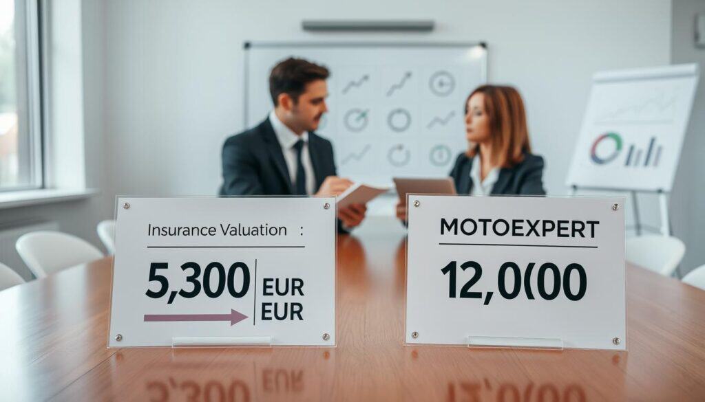 Ubezpieczyciel 5 300 EUR, a rzeczoznawca MOTOEXPERT 12 000 EUR