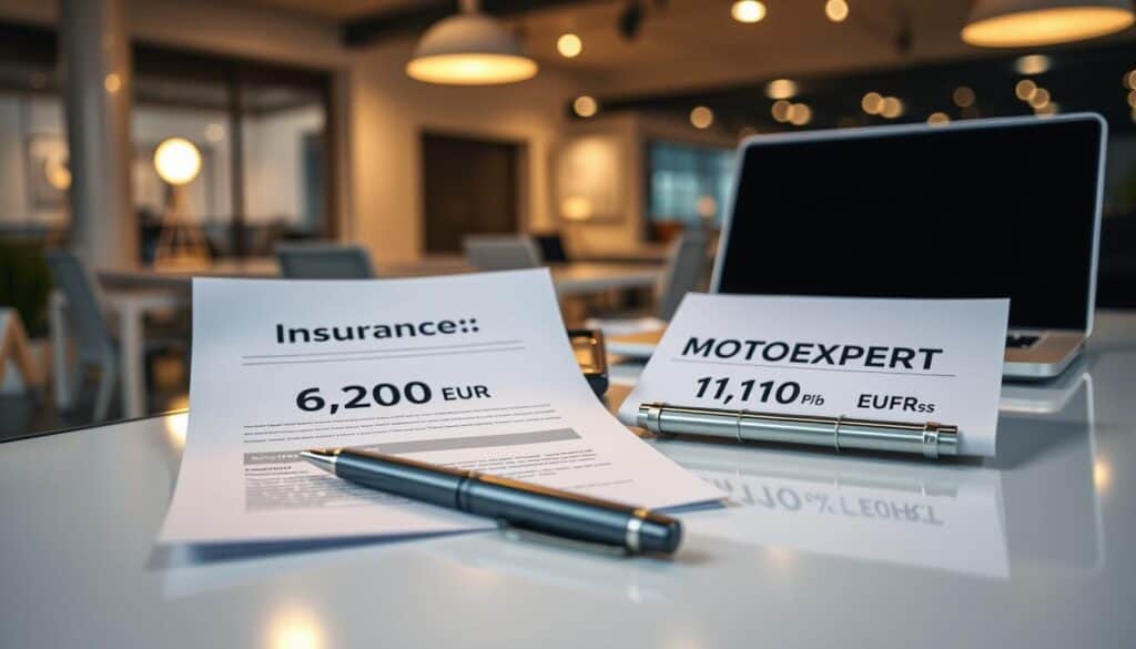 Ubezpieczyciel 6 200 EUR, a rzeczoznawca MOTOEXPERT 11 400 EUR