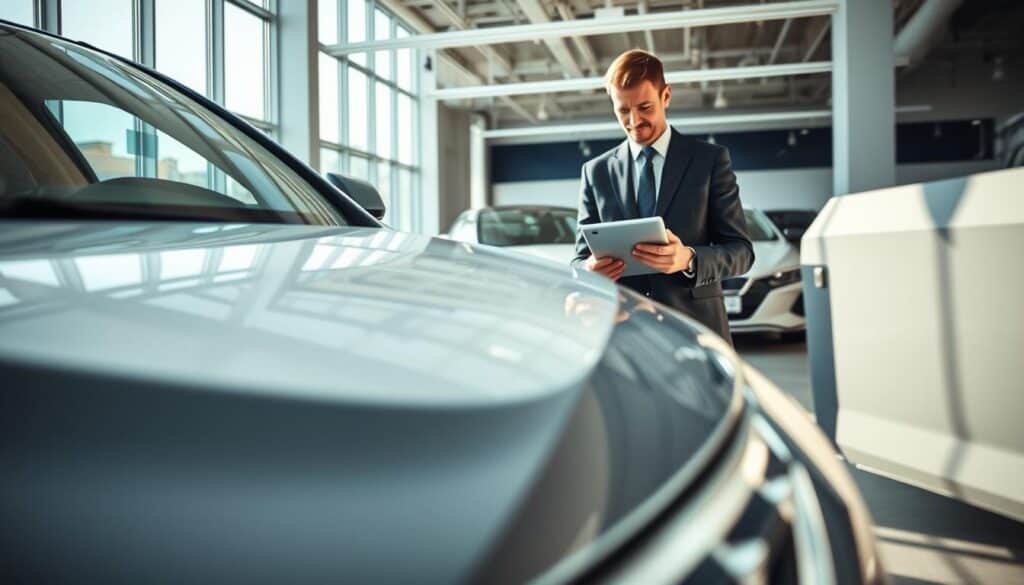 car appraisal after paint repair in Germany