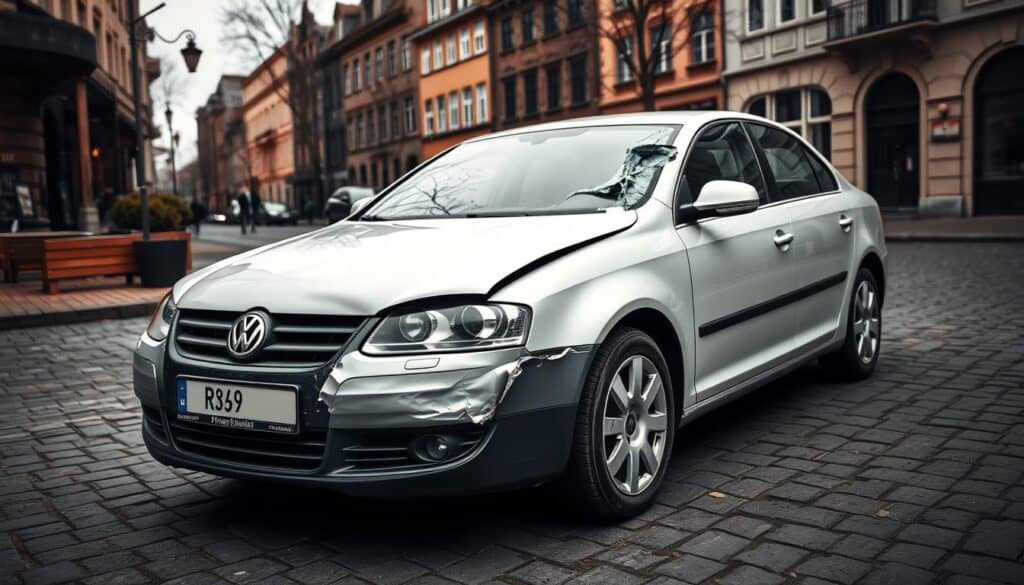 uszkodzone auto Niemcy uszkodzone auto Niemcy